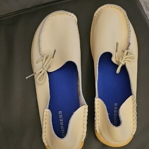 Cream Women's Shoes Leather Empress Australia Loafers. 42(10)